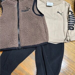 Puma Vest, joggers and long sleeve matching set